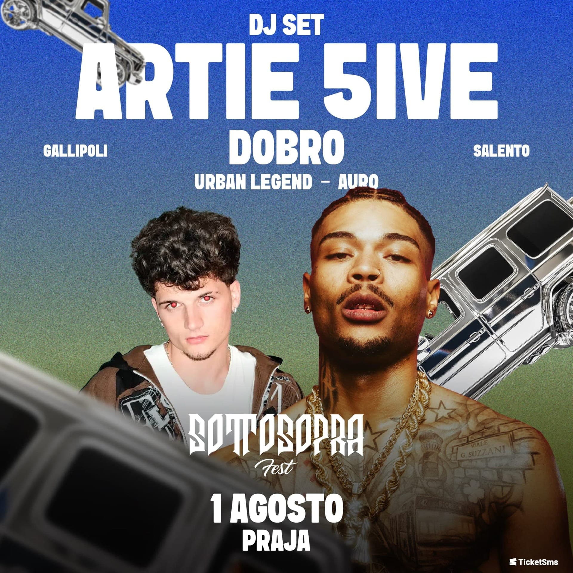 Artie 5ive + Dobro @ Sottosopra Fest – 01 Agosto 2025, Gallipoli