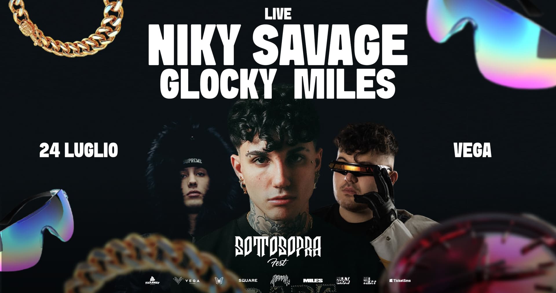 Niky Savage, Glocky, Miles