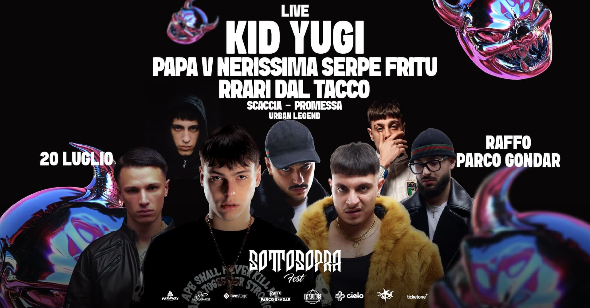 Kid Yugi, Papa V, Nerissima Serpe, RRari dal tacco, Scaccia, Promessa