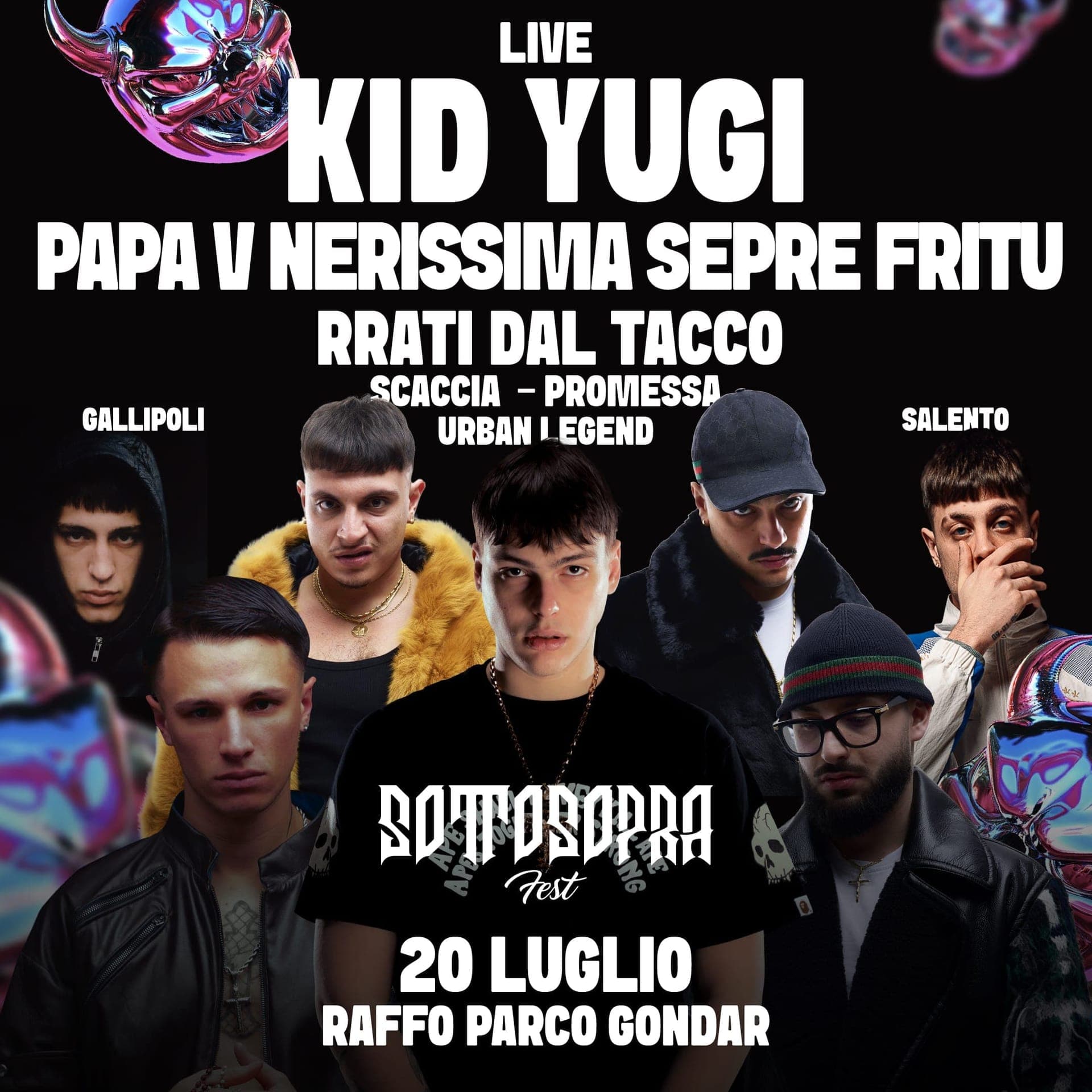 Kid Yugi, Papa V, Nerissima Serpe, RRAri dal tacco, Scaccia, Promessa